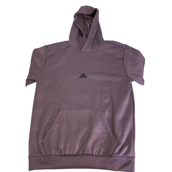 Adidas Mens Shadow Violet Hoodie Size S Regular Fit 100% Polyester - Picture 11 of 11